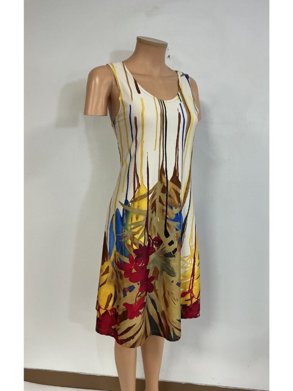 Vintage Floral Summer Dress Feminine Boho Whimsigoth Made Canada Womens Medium